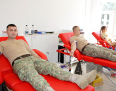 Gest de solidaritate. 100 de militari din Făgăraş şi Cincu au donat sânge