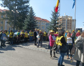 „Nu vrem pensii speciale, vrem salariile normale” – protestul angajaţilor din Educaţie de la Braşov